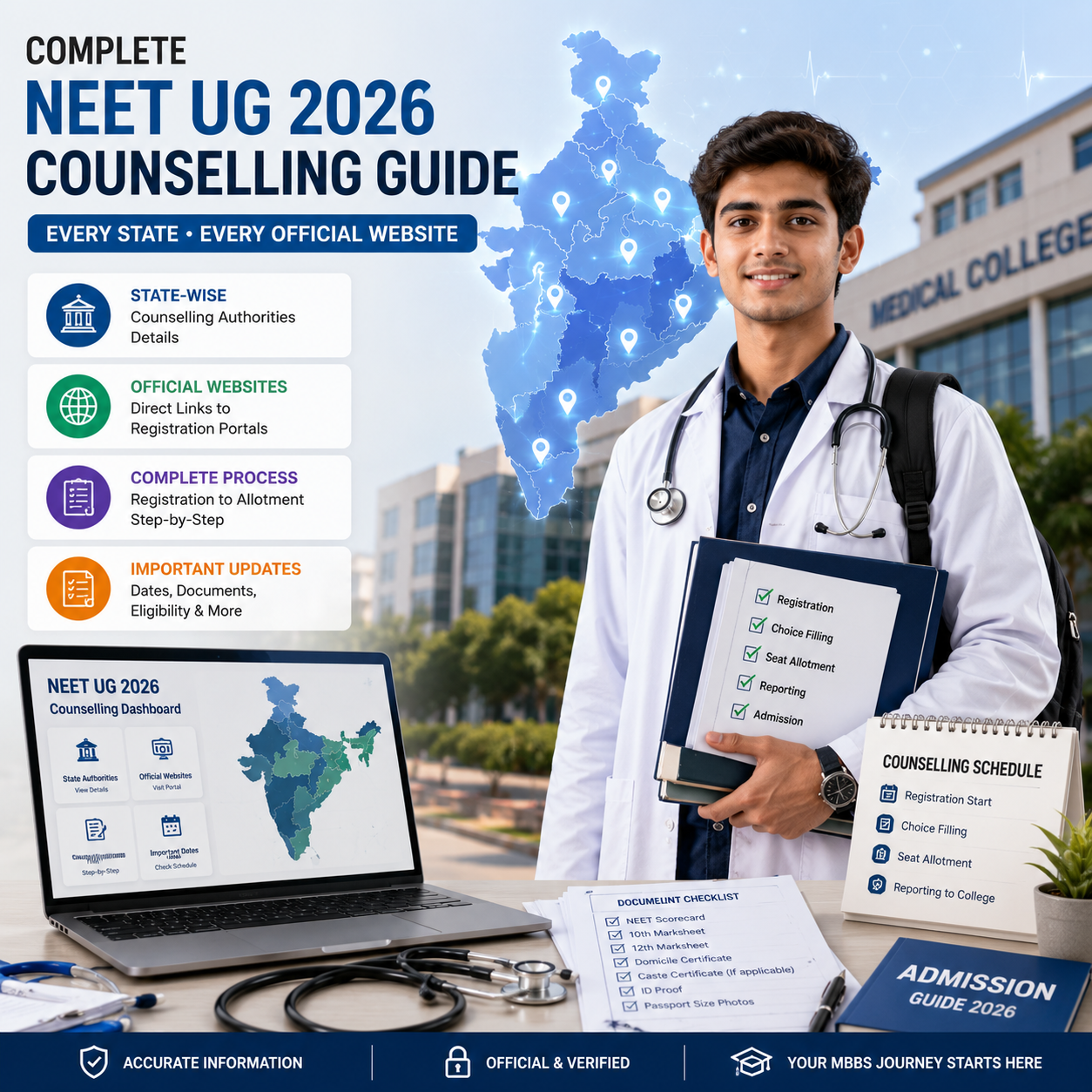 Complete NEET UG 2026 counselling guide — registration to seat allotment
