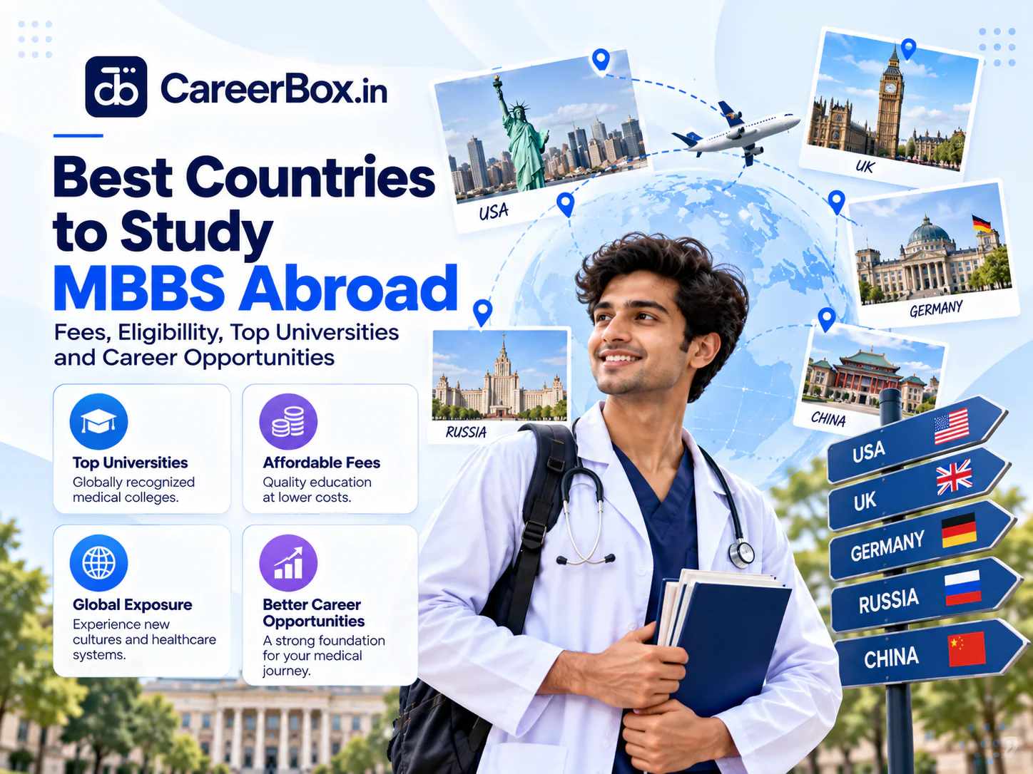 Choosing a foreign medical university — fees, eligibility, top universities and career opportunities for MBBS abroad