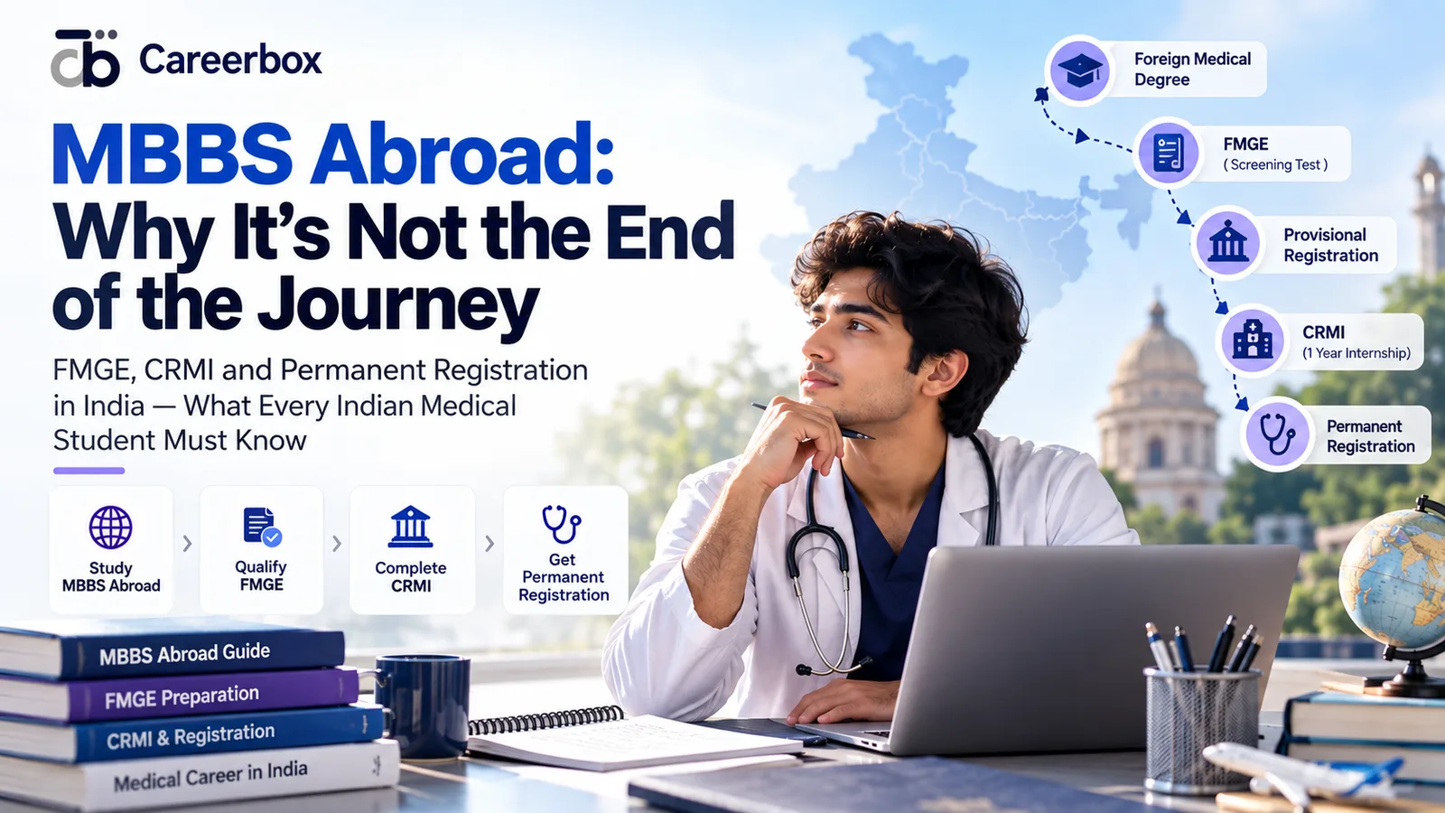 MBBS Abroad: why it is not the end of the journey — FMGE, CRMI and permanent registration in India