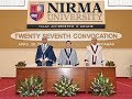 Nirma University: 27th Convocation 2019